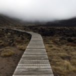 No todo el Tongariro Crossing tiene un camino tan fácil como éste...
